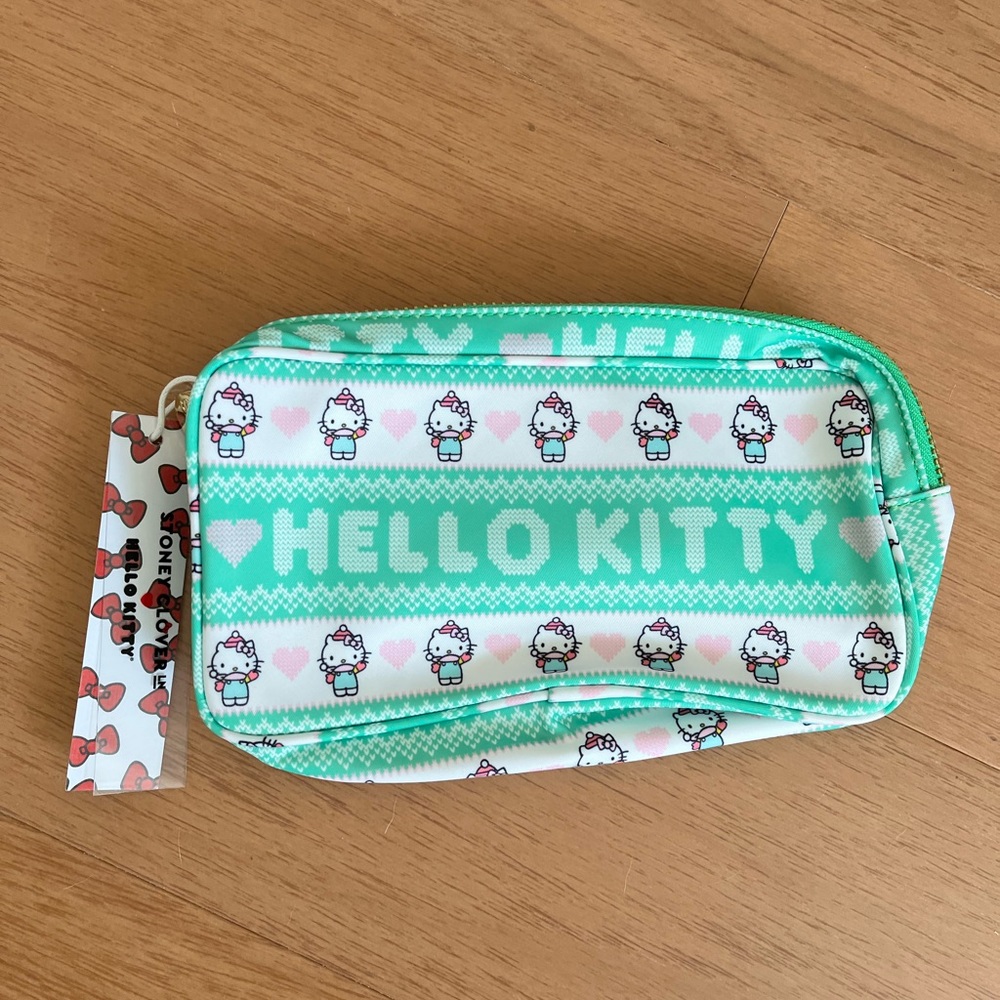 Stoney clover lane SCL X HK hello kitty small pouch green